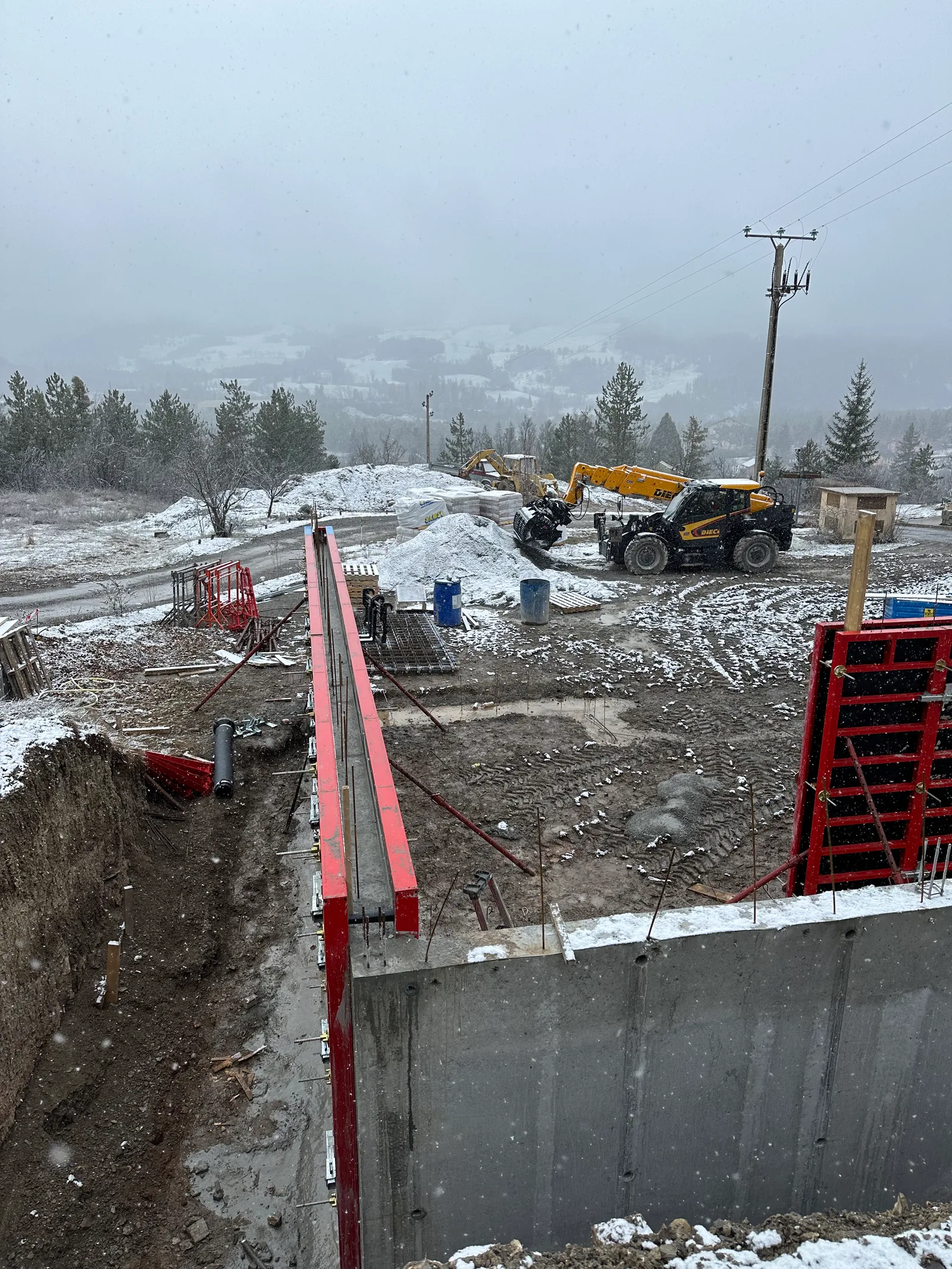 Chantier neige pelle SCB