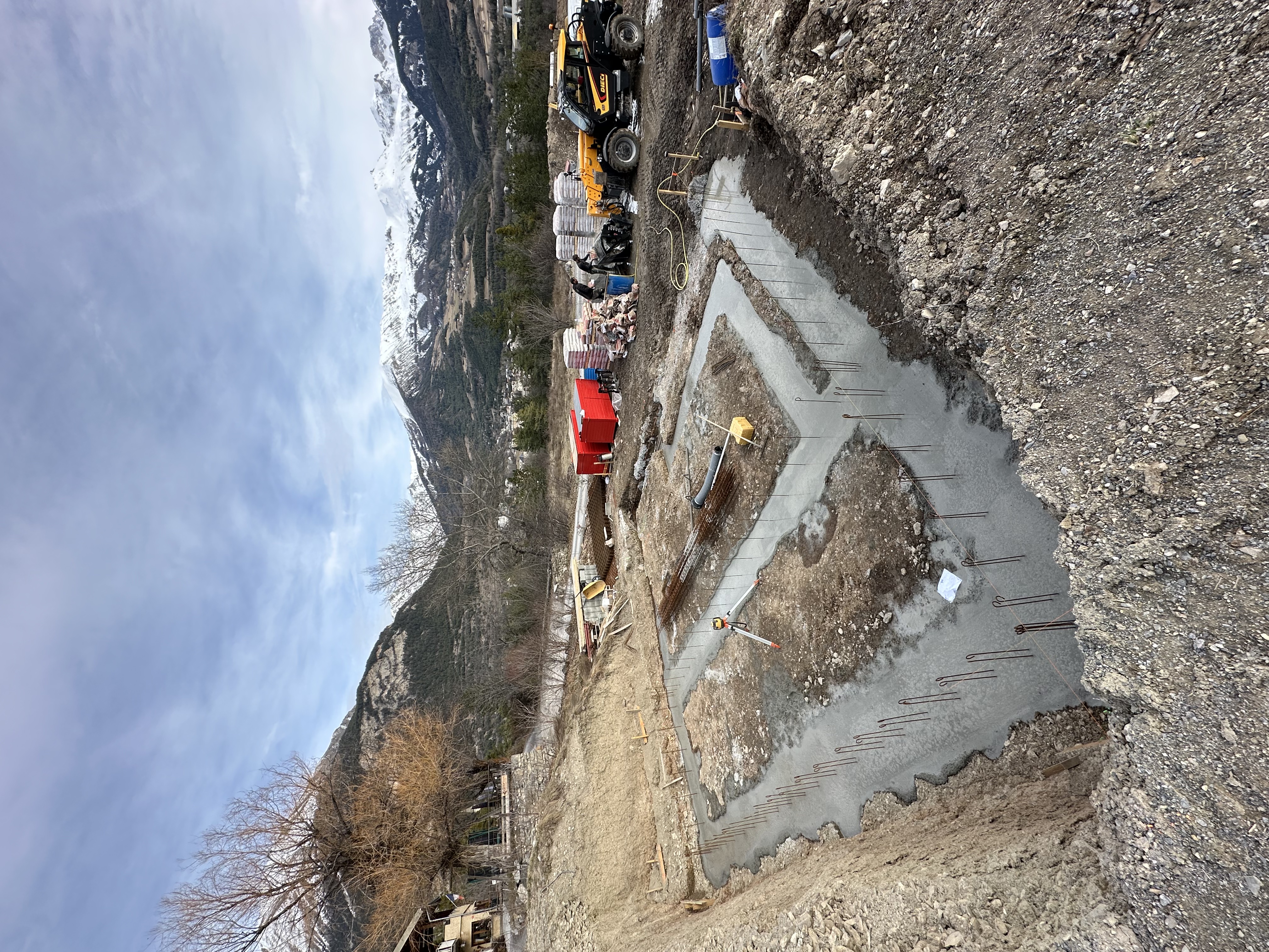 Semelles béton panoramique SCB