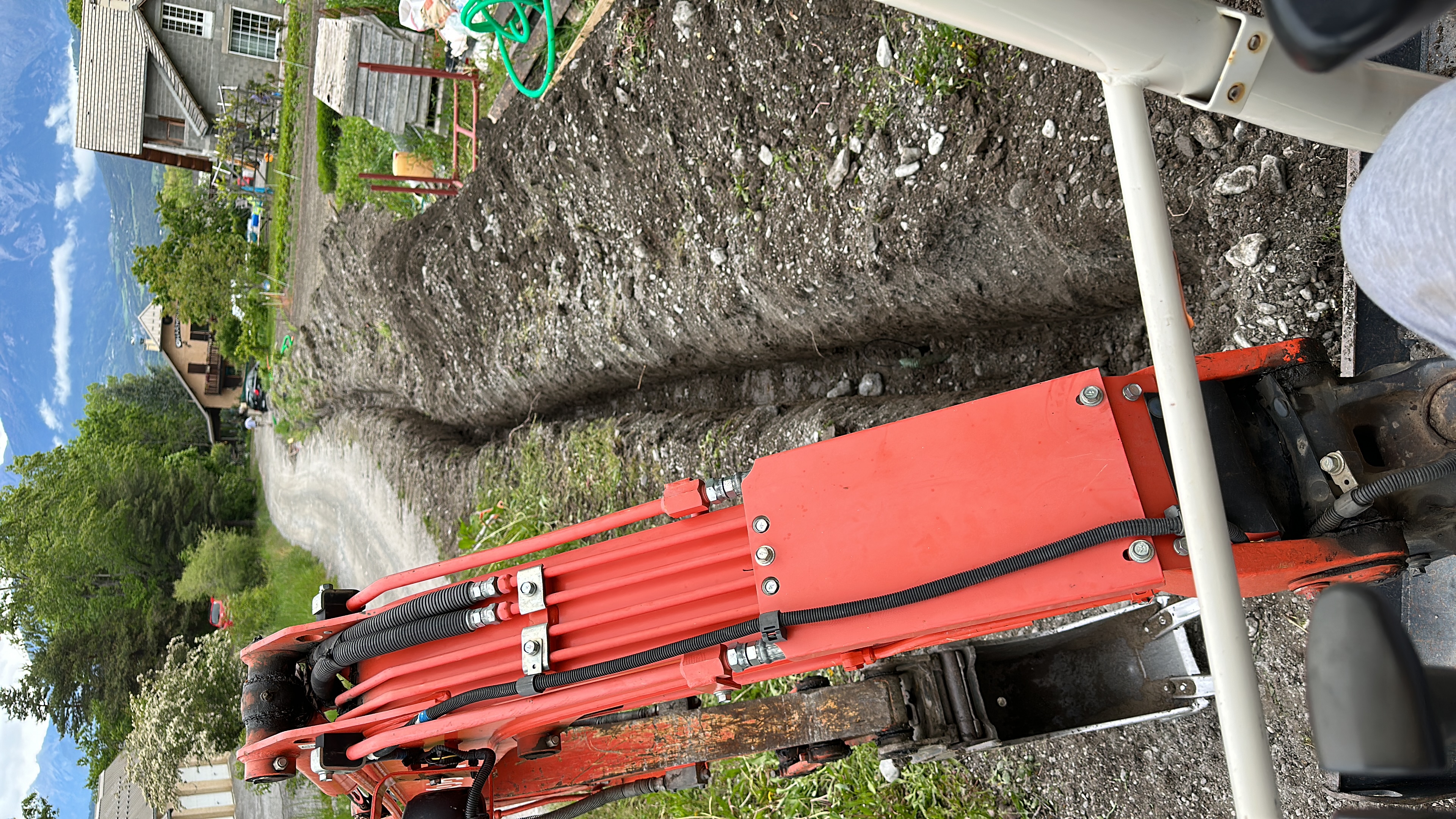 Mini pelle vue intérieure SCB